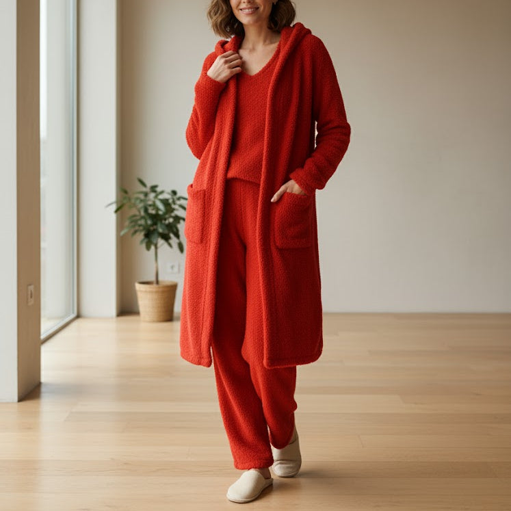 Stylish Women's Night Pleated Pocket Dress 2pc B-165261 - TUZZUT Qatar Online Shopping