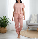 Women's The Ultimate Comfort Set Soft Peach T-Shirt & Jogger Lounge Wear 5219810 - TUZZUT Qatar Online Shopping
