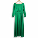 Women's Boat Neck Smocked Waist Party Wear XL 115353 - TUZZUT Qatar Online Shopping