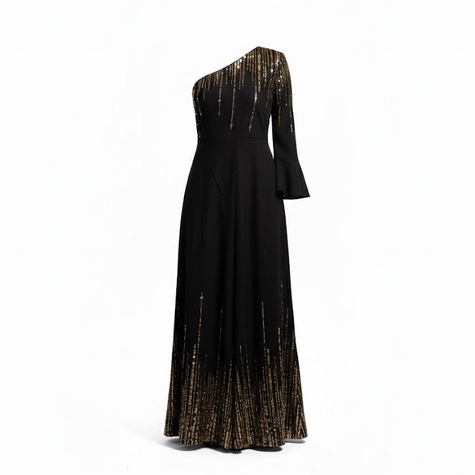 Women’s Dazzling Nights The Midnight Shimmer Gown  party wear 139816 - TUZZUT Qatar Online Shopping