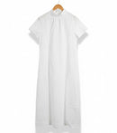 Women's Pure Comfort, Refined Style: The Gathered White Dress XL 115338 - TUZZUT Qatar Online Shopping