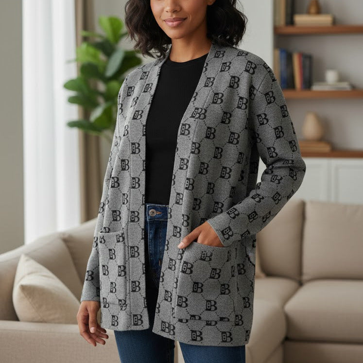 Women's Sweater Effortless Monogram Style 5068826 - TUZZUT Qatar Online Shopping