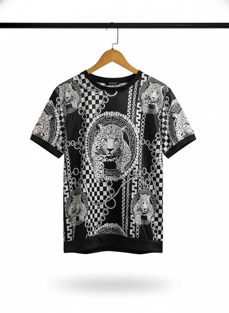Men's High contrast Black and White Tshirt For Men 329710 Men's High contrast Black and White Tshirt For Men 329710