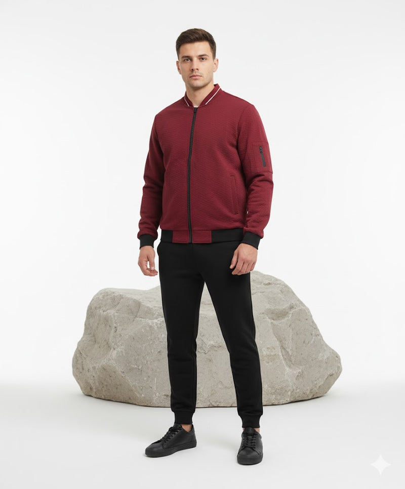 Lightweight Casual Jacket Tracksuit Set TZ1204 - TUZZUT Qatar Online Shopping