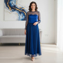 New Stylish Blue Hour Gown Timeless Elegance B-364341 - TUZZUT Qatar Online Shopping