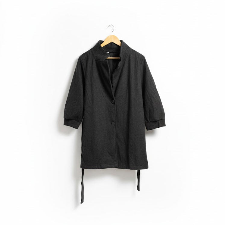 Women's Rugged Refinement  Essential Wool-Blend Winter Coat B-3362 - TUZZUT Qatar Online Shopping