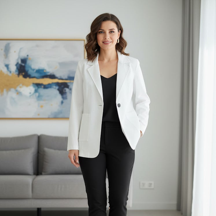 Women's New White Jacket blazer 33009 Women's New White Jacket blazer 33009