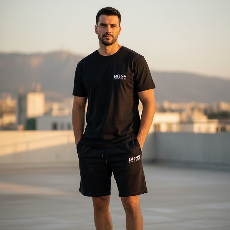 Men's 2pcs Short Sleeve Casual T-Shirt Shorts Sets 4410014 Men's 2pcs Short Sleeve Casual T-Shirt Shorts Sets 4410014