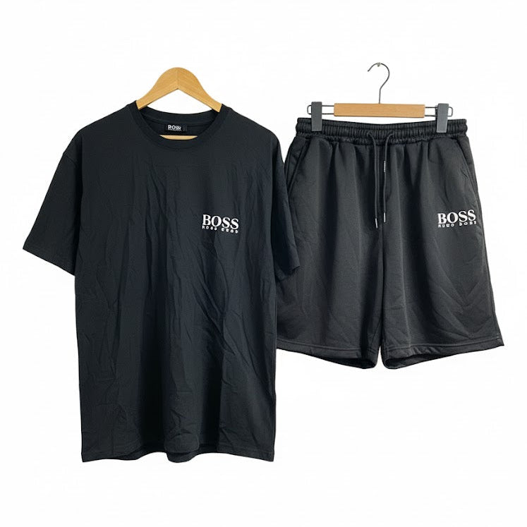 Men's 2pcs Short Sleeve Casual T-Shirt Shorts Sets 4410014