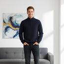 Men's New Blue Full Sleeve Tshirt  B-363390 - TUZZUT Qatar Online Shopping