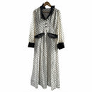 Women's Black and White Polka Dot Dress is designed to flatter and impress  M B-7693 - TUZZUT Qatar Online Shopping