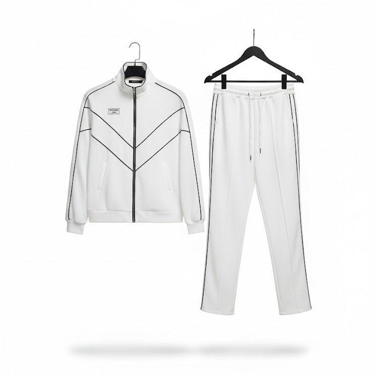 Mens New White 2pc Full Sleeve T-Shirt Pants Sets B-383099 Mens New White 2pc Full Sleeve T-Shirt Pants Sets B-383099