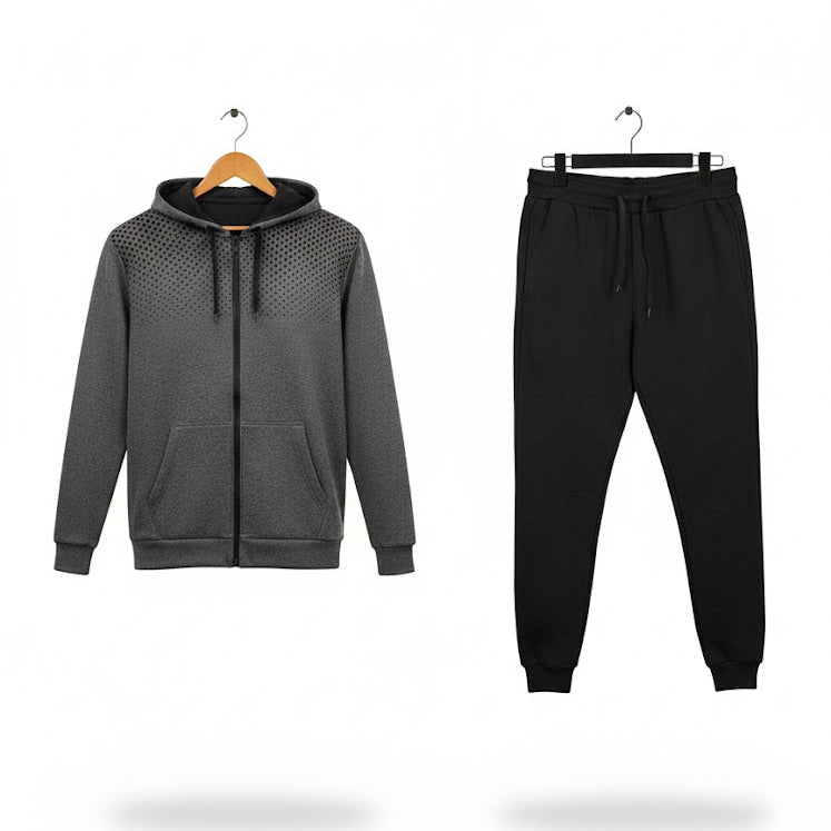 Men's 2pc Full Sleeve Jogging T-Shirt Pants Sets 65870014 - TUZZUT Qatar Online Shopping