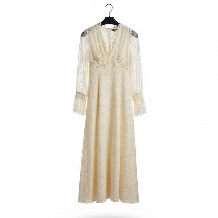 Women's New Stylish Long Biege Party Wear 4521003 Women's New Stylish Long Biege Party Wear 4521003