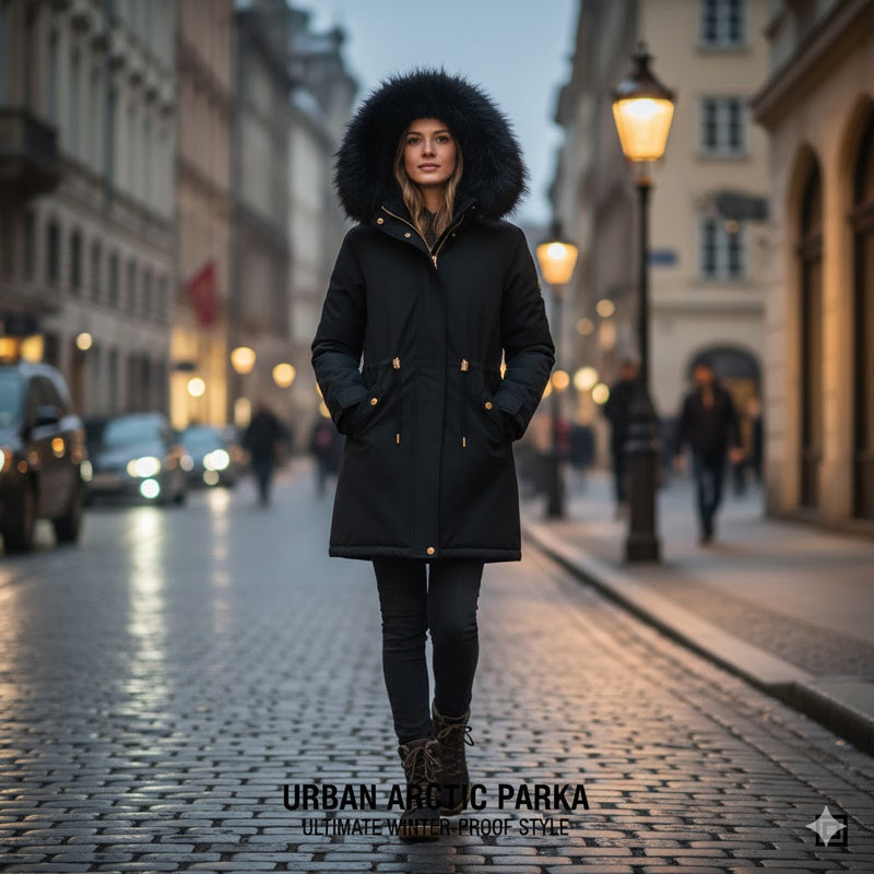 Women's Arctic-Ready Parka Chic & Cozy Winter Wear B-3573 - TUZZUT Qatar Online Shopping