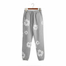 Women's Streetwear Statement: Elevated Cloud-Print Joggers M B-8632 - TUZZUT Qatar Online Shopping