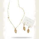 Women's Delicate Leaf Jewelry Set B-338664 - TUZZUT Qatar Online Shopping