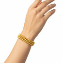 Three Thread Bouncy Beed Bracelet B-331715 - TUZZUT Qatar Online Shopping