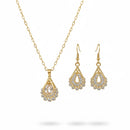 Women's Diamond Necklace Earrings Set B-338664 - TUZZUT Qatar Online Shopping