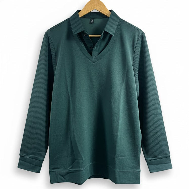 Mens New Stylish Full Sleeve Tshirt B-8241 - TUZZUT Qatar Online Shopping