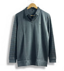 Men's brown sweater vest layered over a plaid long-sleeve shirt T751010 - TUZZUT Qatar Online Shopping