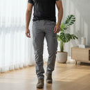 Men's Grey track pants/sweatpants with a drawstring waist B-394109 - TUZZUT Qatar Online Shopping