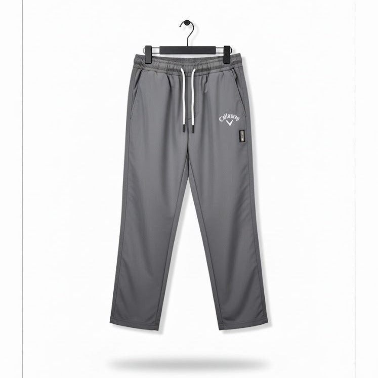 Kid's drawstring waist and an embroidered or patched Callaway logo S317002