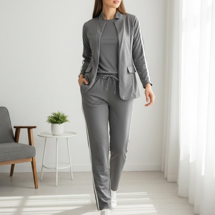 Women's Redefine Your Wardrobe with Our Versatile Grey Co-ord Set B201265 - TUZZUT Qatar Online Shopping