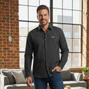 Men's black pinstripe button-down shirt 2XL B-03204 - TUZZUT Qatar Online Shopping