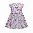 Kids Flutterby Floral & Butterfly Print Dress 1549467 - TUZZUT Qatar Online Shopping