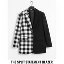 Women's Half & Half Blazer J42187 - TUZZUT Qatar Online Shopping