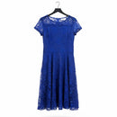 Women's Elegant Lace Midi Dress  B-389349 - TUZZUT Qatar Online Shopping