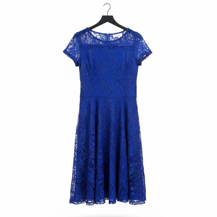 Women's Elegant Lace Midi Dress  B-389349 - TUZZUT Qatar Online Shopping