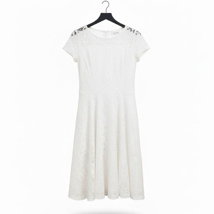 Women's Elegant Lace Midi Dress  B-389349 - TUZZUT Qatar Online Shopping