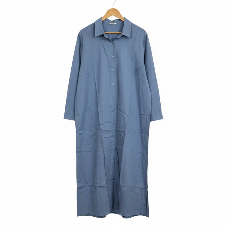 Women's Blue Lace Dress and the Blue Shirt Dress  014107 - TUZZUT Qatar Online Shopping