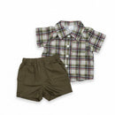 Baby kids boy Perfect 6-9 Month Plaid & Khaki Outfit 6-9M 1455366 - TUZZUT Qatar Online Shopping