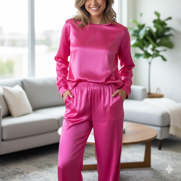 Women's free-flowing round-neck top with full 785036 - TUZZUT Qatar Online Shopping