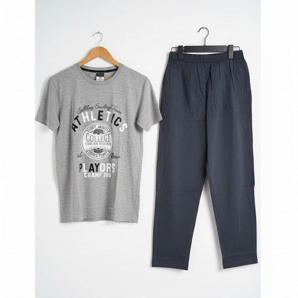 Mens New 2pc Half Sleeve T-Shirt Pants Sets 4784100 - TUZZUT Qatar Online Shopping