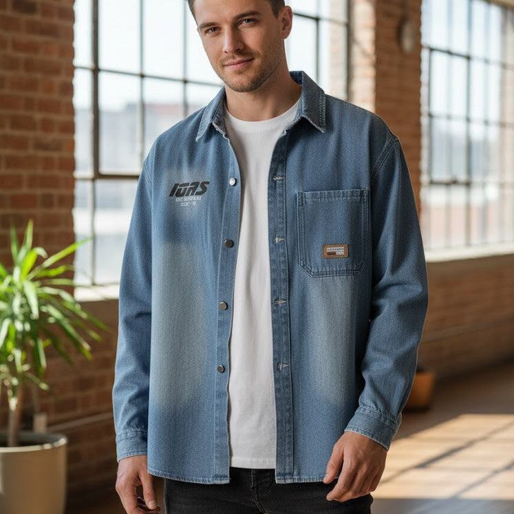 Men's Authentic Denim Overshirt  S78400144 - TUZZUT Qatar Online Shopping