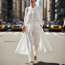 Women's Duster & Wide-Leg Pants  88510444 - TUZZUT Qatar Online Shopping