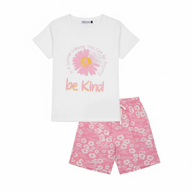 Women's Lightweight Cotton Short Set Sleepwear Set W224 Women's Lightweight Cotton Short Set Sleepwear Set W224
