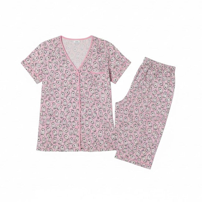 Women's All-Over Print Lounge & Sleep Set W442 - TUZZUT Qatar Online Shopping