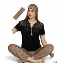 Women's Sleepwear Sophisticated Leopard Set W754 - TUZZUT Qatar Online Shopping