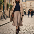 Women's Classic Button-Up Winter Sweater  B-373276 - TUZZUT Qatar Online Shopping