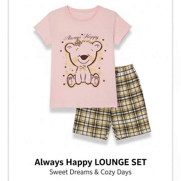 Women's Teddy Bear Lounge Sleepwear Pyjama Set W247 - TUZZUT Qatar Online Shopping