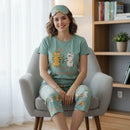 Women's Ultimate Cotton 3-Piece Pajama Set W578 - TUZZUT Qatar Online Shopping