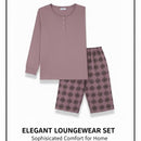 Women's Chic Patterns, Cozy Fabric Pajama Set W784 - TUZZUT Qatar Online Shopping