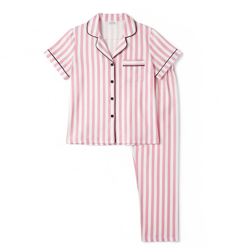 Women's Floral Short-Sleeve Pajama Set W922