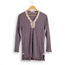 Women's maxi blouse Long Sleeve Sleep L 8566930 - TUZZUT Qatar Online Shopping