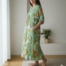 Women's Ultimate Printed Kaftan-Style Dress 3002111 - TUZZUT Qatar Online Shopping